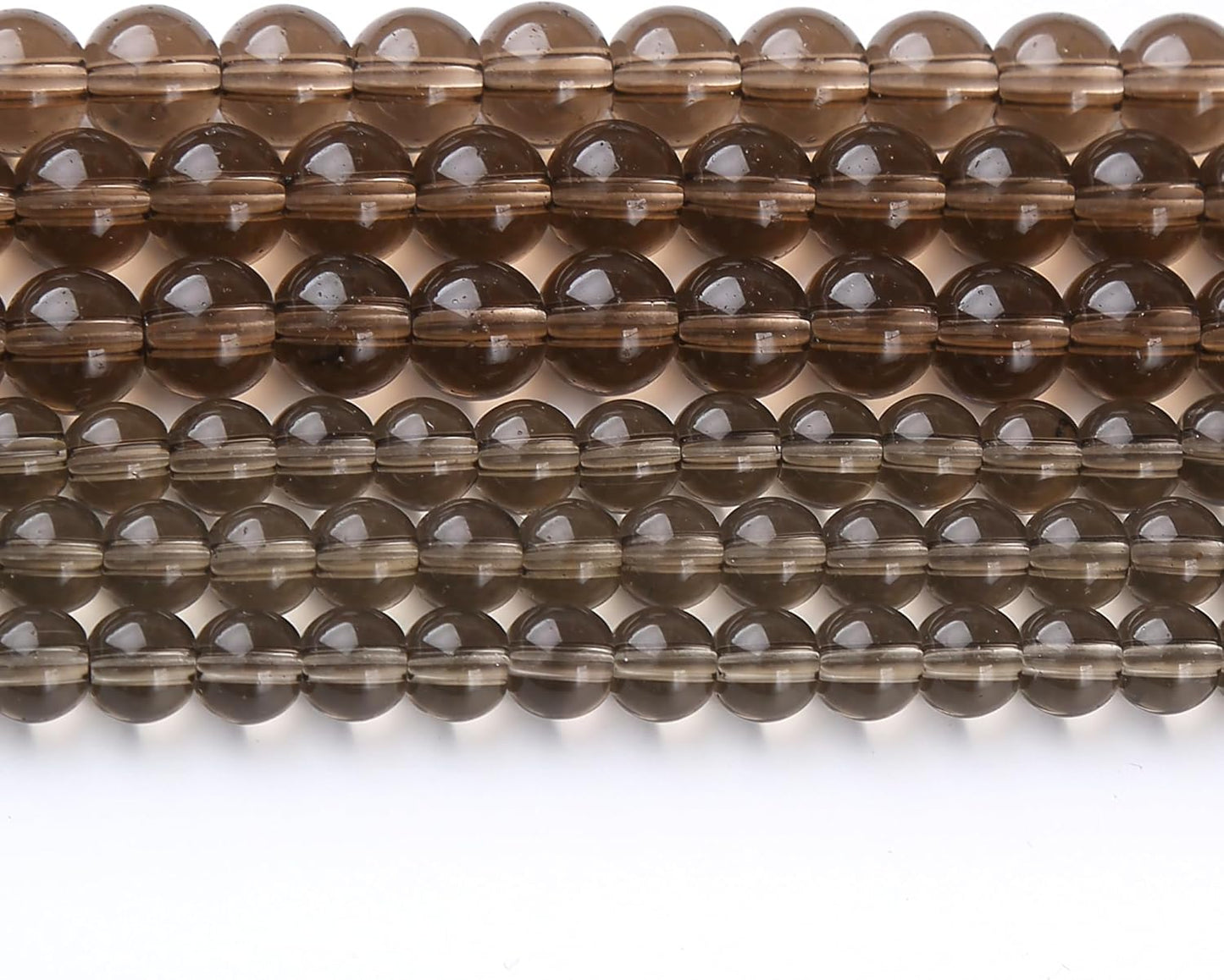 Tawny Glass Stone Beads Gemstone Round Crystal Energy Jade Beads Stone Beads for Jewelry Making DIY Bracelet Necklace Jewelry Making 1 Strand 15.5inch 38PCS 10MM
