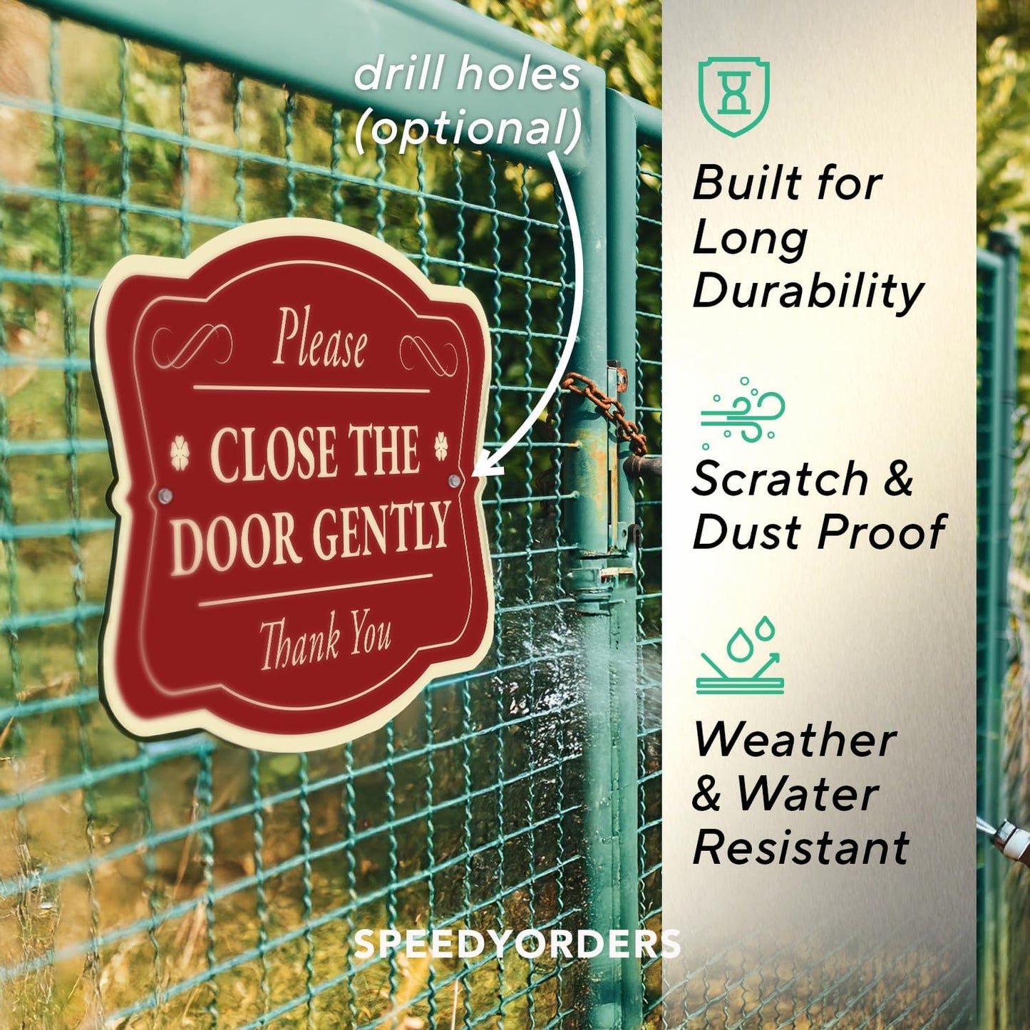 Custom Decorative Outdoor Metal Signs - Personalized Aluminum Signs, Waterproof, USA Made, Design 3 Red Brick 12x8 In
