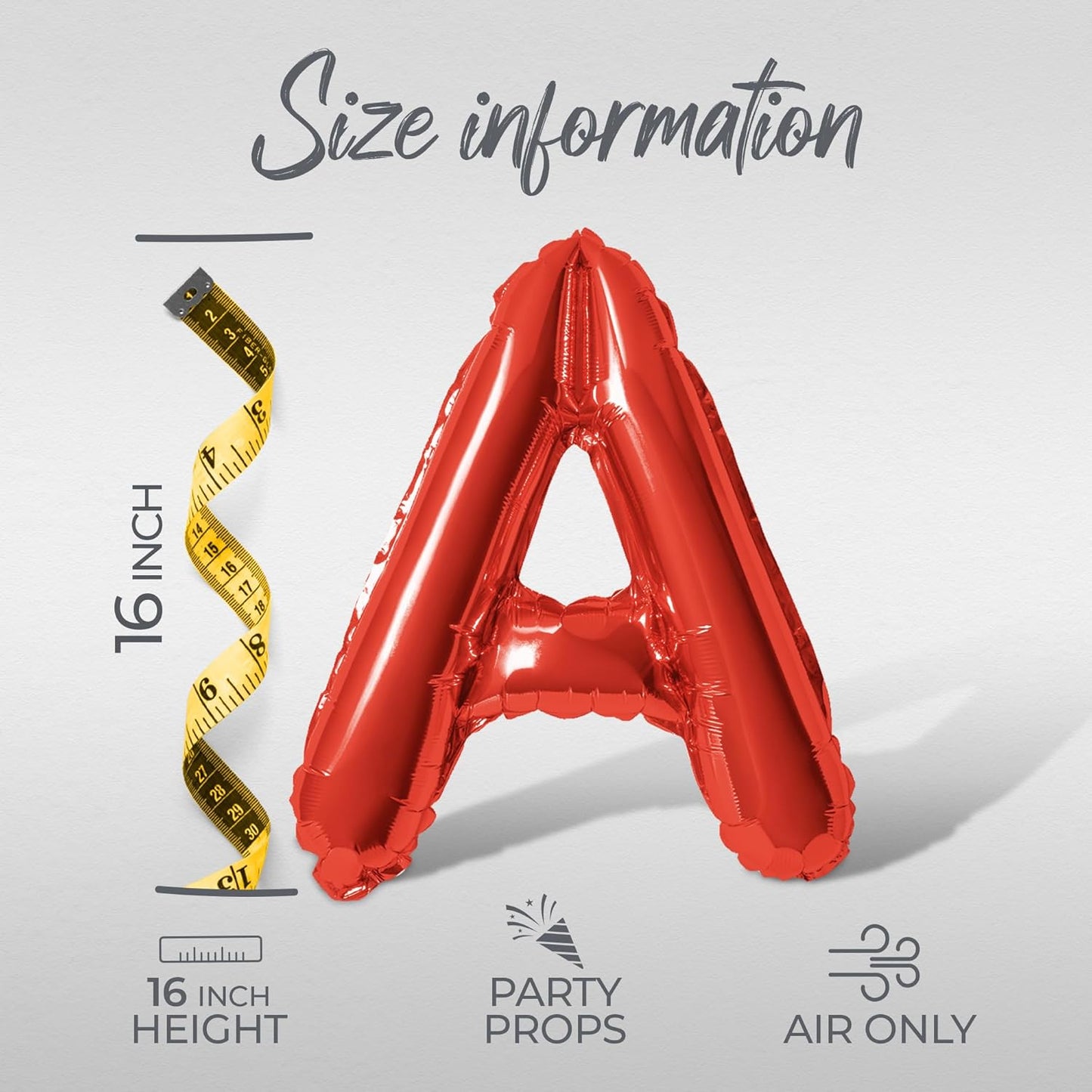 Letter Balloons - LETS GO GIRLS 16" Inch Alphabet Letters Foil Mylar Balloon Bachelorette or Hen Party Banner (Red)