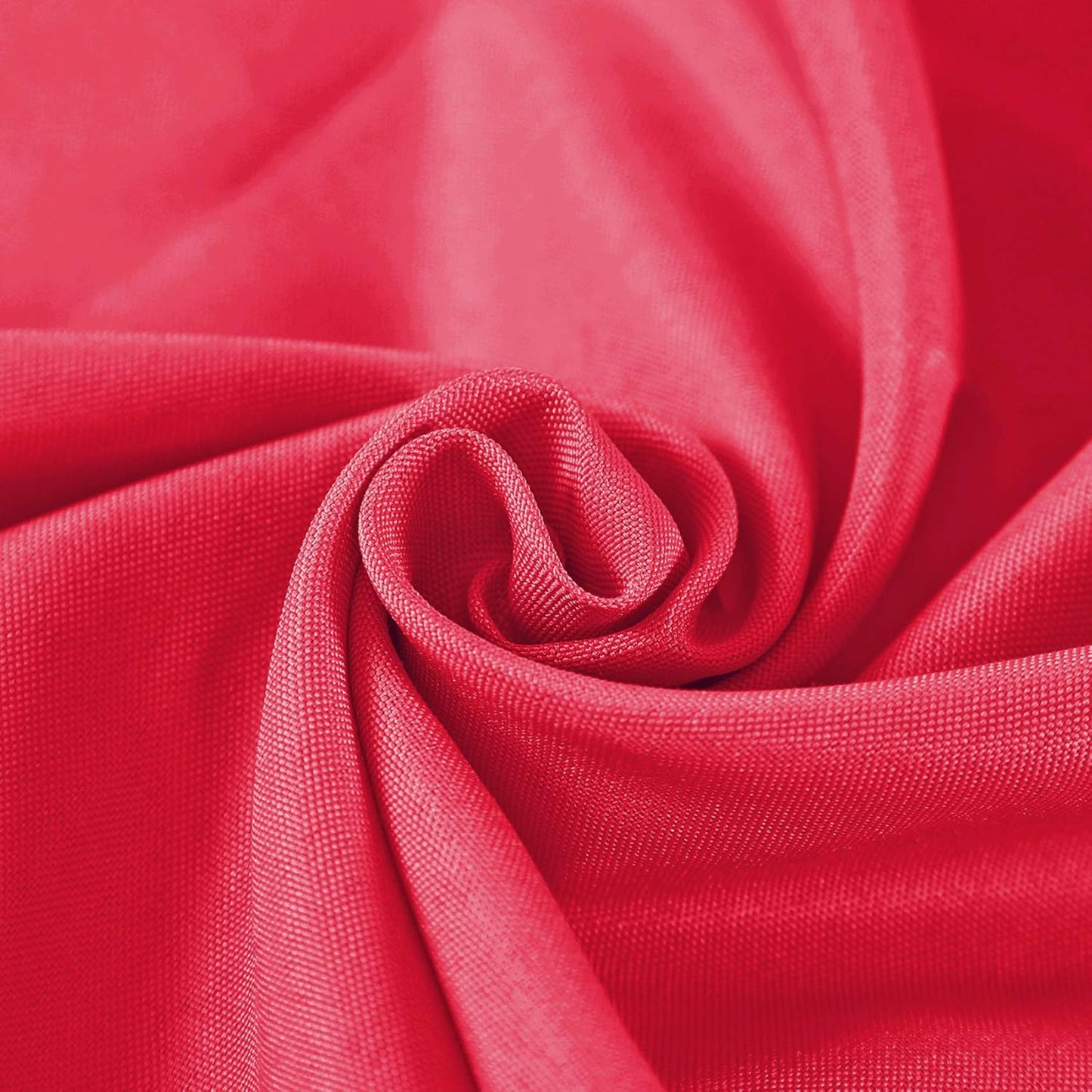 Cupuamon 132 inch Round Tablecloth Washable Polyester Table Cloth Decorative Table Cover for Wedding Party Dining Banquet（132 inch,Red）