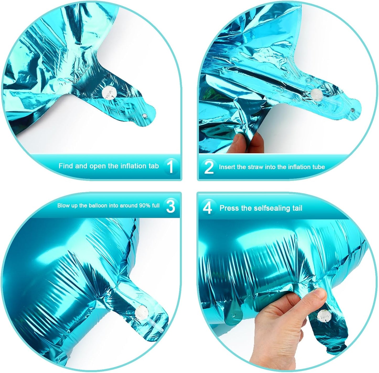 Blue Number 1 Balloon 40 inch, Number 1 Birthday Balloons for Boy Girl, Blue Foil One Balloon for 1st 10 11 12 16 18 Birthday Party, Anniversary Celebration Numbers Decorations