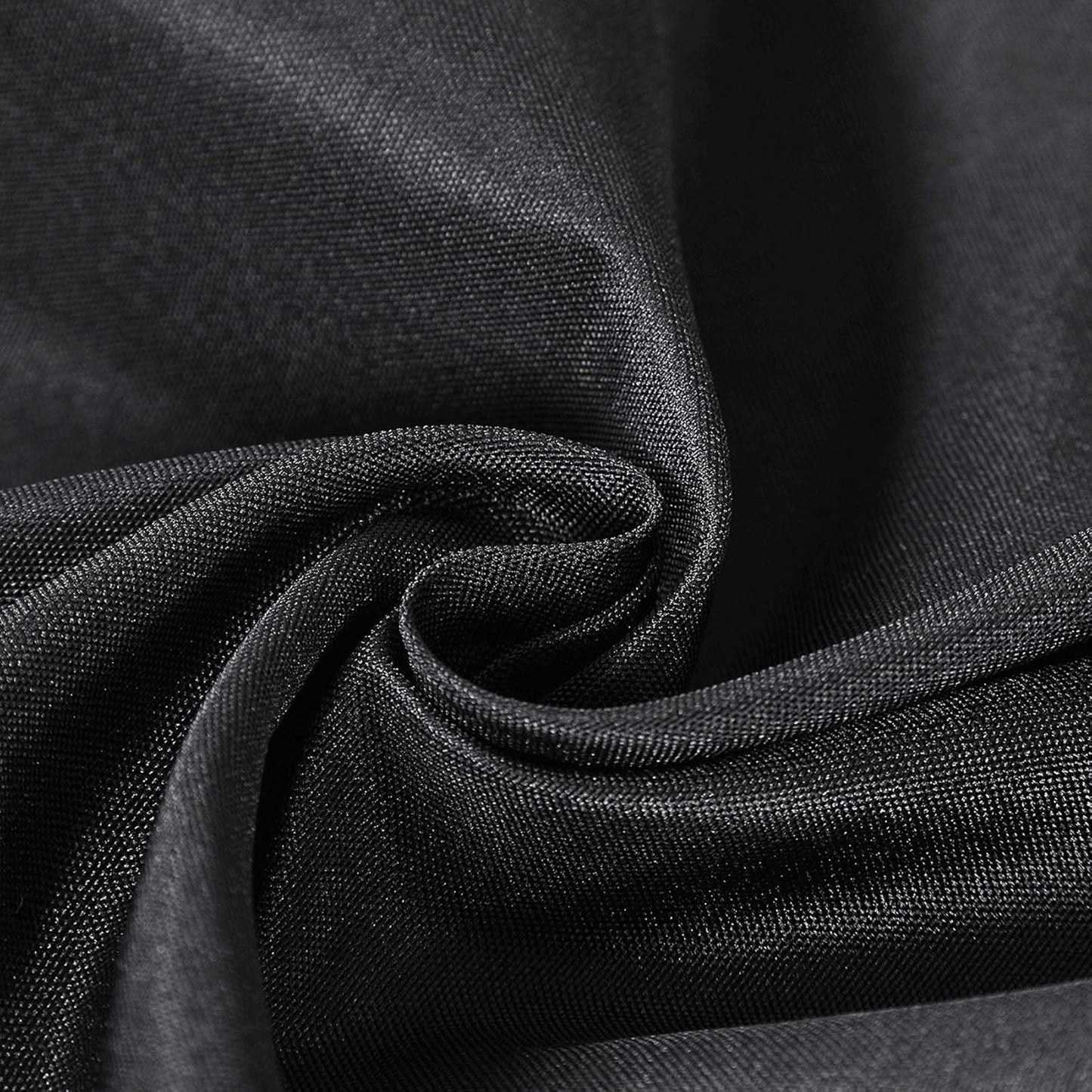 120 inch Round Tablecloth Washable Polyester Table Cloth Decorative Table Cover for Wedding Party Dining Banquet（12 Pack 120 inch,Black