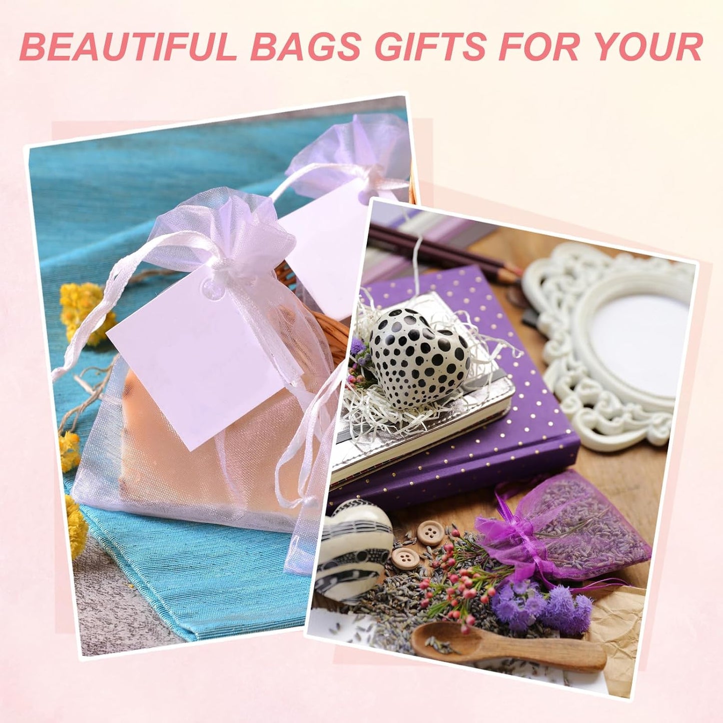 uxcell 50 Pcs Organza Gift Bags, 2.7x3.5 Inch Drawstring Pouches Jewelry Gift Bags, Small Wedding Favor Pouches for Christmas Birthday Wedding Goodie Candy Candle, Blue