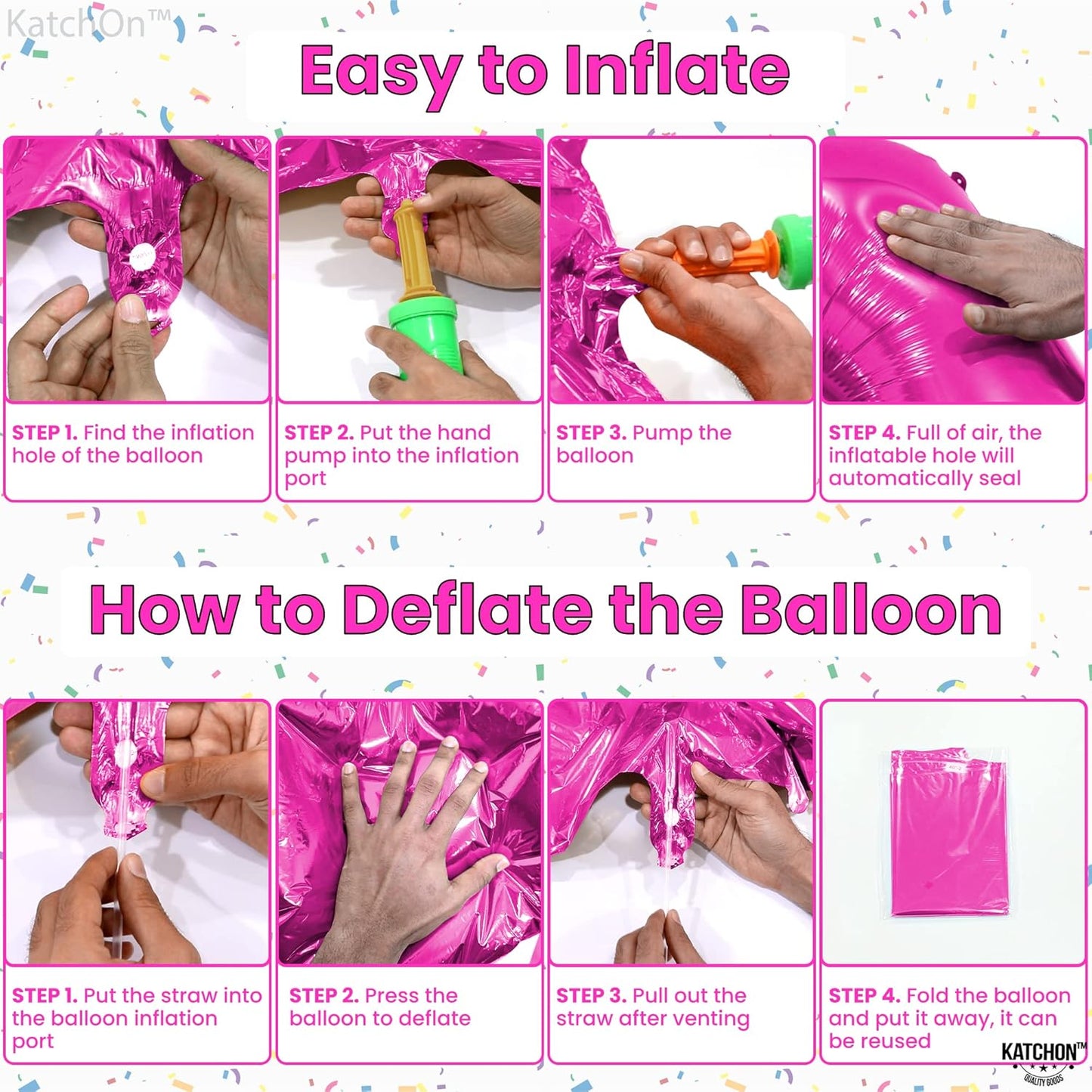 KatchOn, Hot Pink 16 Balloon Numbers - Huge, 40 Inch | Sweet 16 Decorations Hot Pink | Number 16 Balloons, Sweet 16 Party Decorations Pink | 16th Pink Party Decor, 16th Birthday Decorations