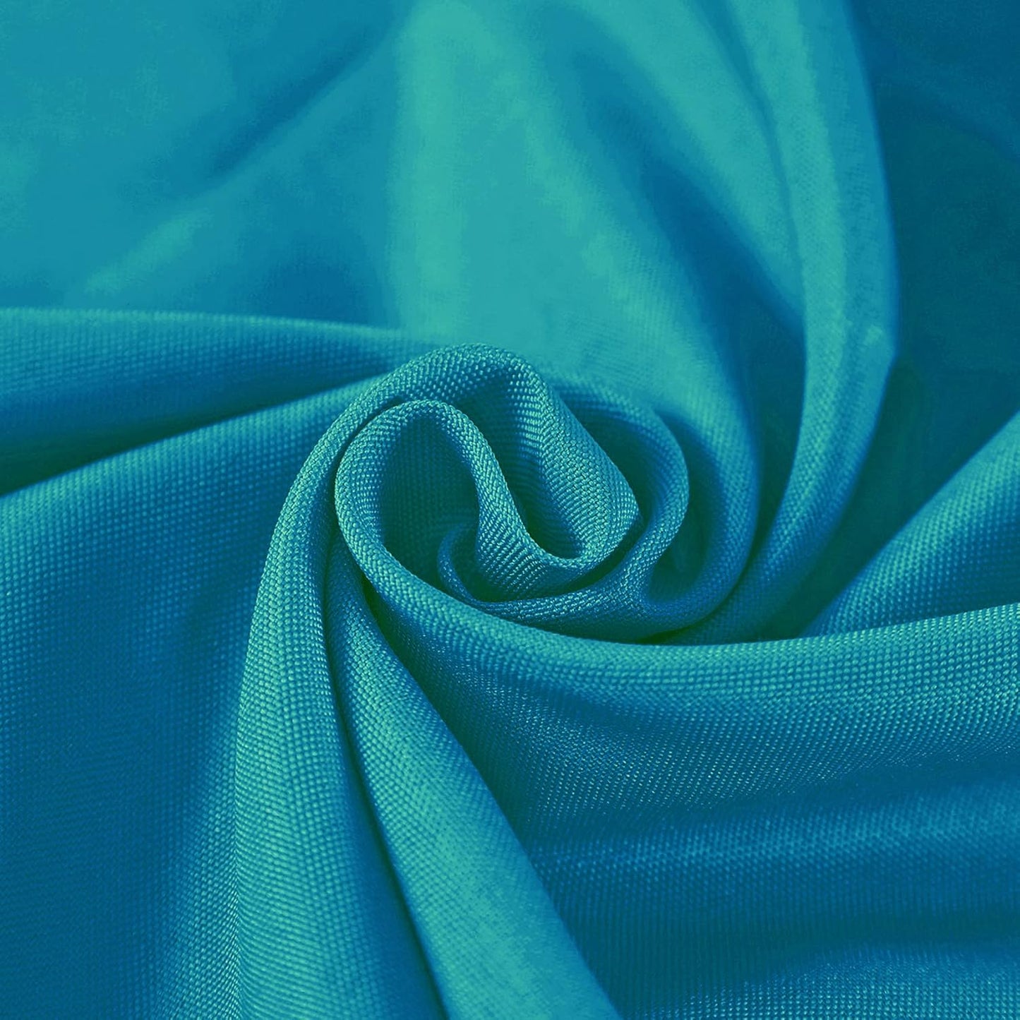 90 inch Round Tablecloth Washable Polyester Table Cloth Decorative Table Cover for Wedding Party Dining Banquet（90 inch, Caribbean Blue）