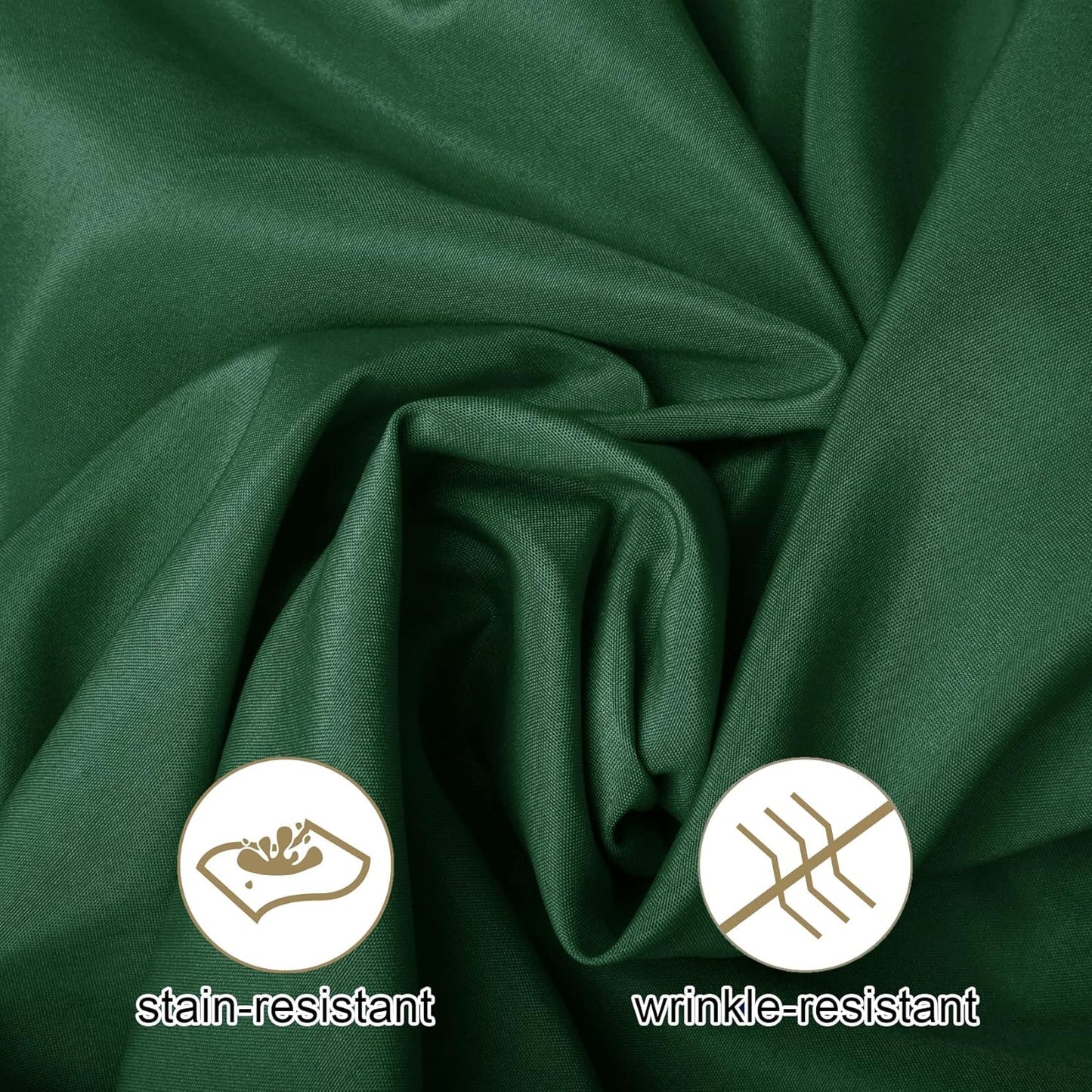 Ascoza 2pack 70 Inch Hunter Round Tablecloth in Washable Polyester Fabric for Wedding/Banquet/Restaurant/Parties