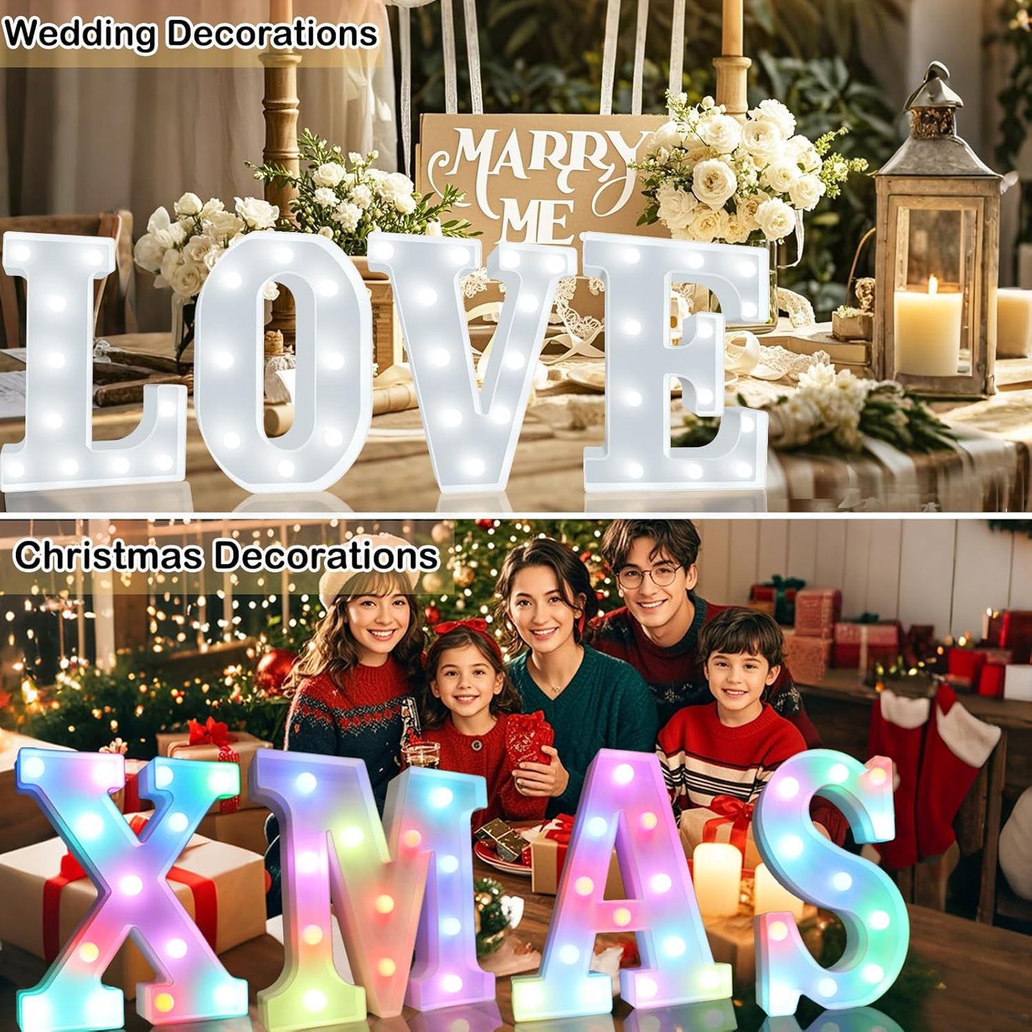 Light Up Colorful LED Marquee Letter lights, 18 Colors Changing Alphabet Letters Sign with Remote Timer for Night Light Girls Bedroom Wedding Birthday Party Lamp Christmas Home Bar Decor- Colorful I