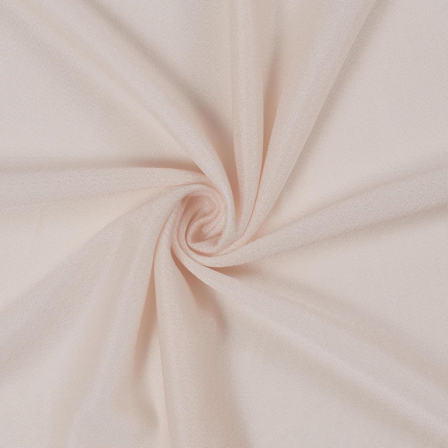 VDS Pack of 1 Panel (30 Inch X 100 Feet) Wedding Arch Draping Fabric Sheer Chiffon Fabric Drapery for Wedding Ceremony Reception Swag Backdrop Canopy Chuppah ARBO Altars Decoration (Nude)