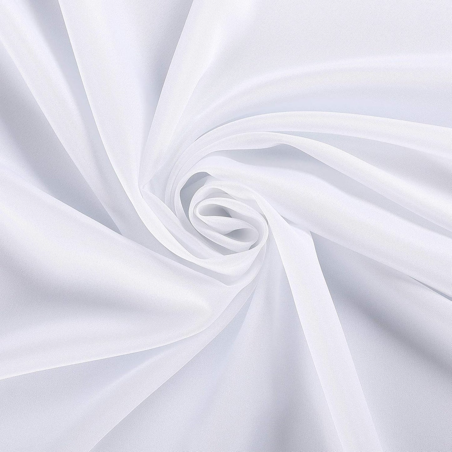 Ascoza 2pack 60 Inch White Rectangular Tablecloth in Polyester Fabric for Wedding/Banquet/Restaurant/Parties