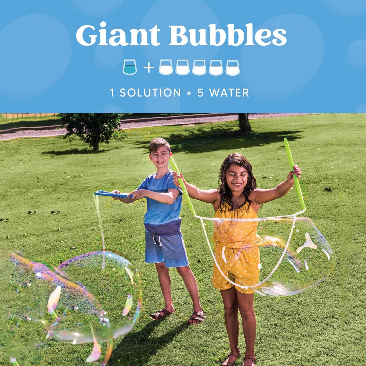 JOYIN 32 oz Bubble Solution Refills (Close to 1L/ 2.5 Gallon), Concentrated Solution for Bubble Machine, Wands, Blower, Easter (Orange)
