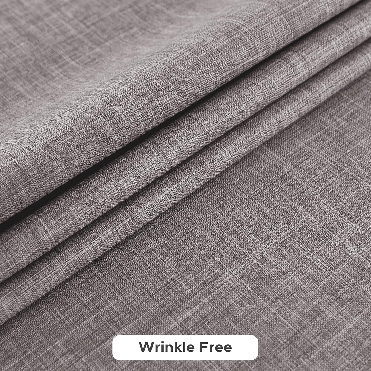 Fitable Faux Linen Tablecloths for Rectangle Tables: Water & Stain Resistant Farmhouse Table Cloth, Washable Burlap Textured Table Covers for Kitchen Dining Party(2 Pack, 52x70 Inch, Stone)