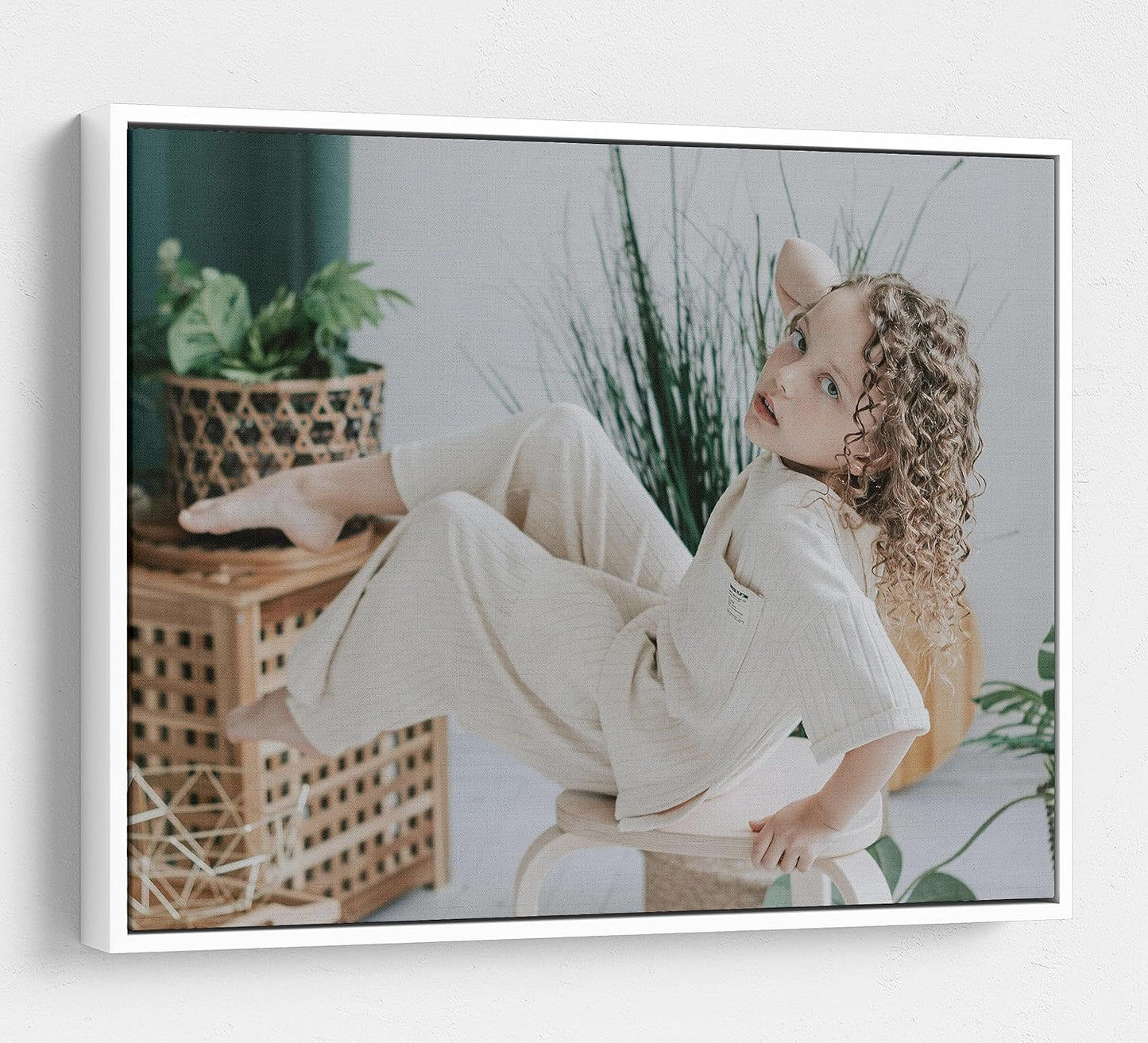 Personalized Custom Canvas Prints: Photo On Canvas (White, 16x20) Transform Your Photos into Stunning Framed Wall Art Digitally Printed Photo To Canvas Ideal for Home Decor, Gifts Keepsakes.