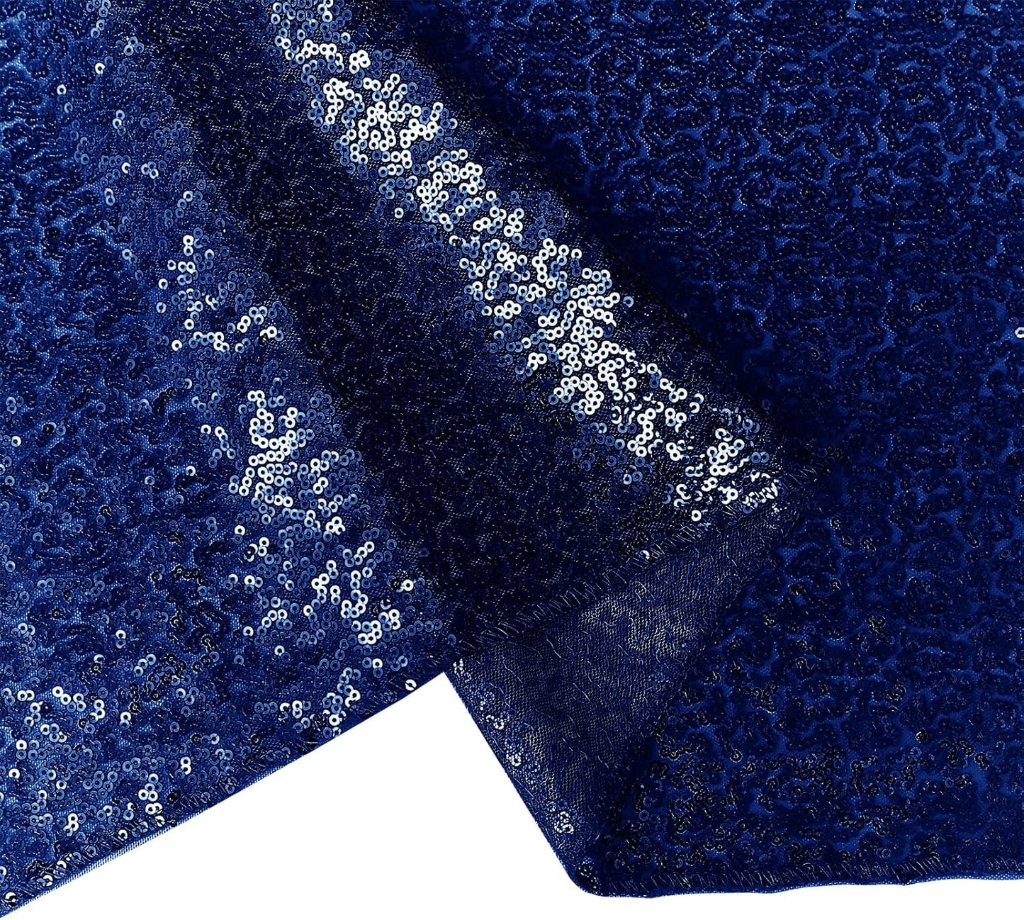 6 Packs 12 x 72 inches Sequin Table Runner, Navy Blue Glitter Table Runner for Birthday Party Supplies Wedding Engagement Baby Shower Holiday Celebration Event Decorations