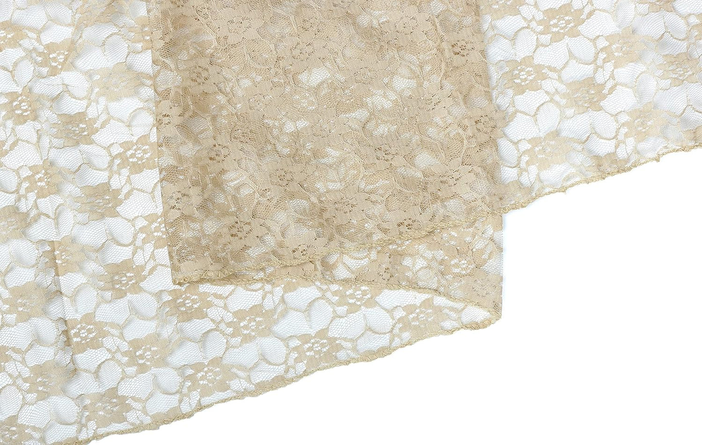 MDS Pack of 12 Wedding 12 x 108 inches Satin Table Runner for Wedding, Decorations for Birthday Parties, Banquets, Graduations, Engagements, Runners fit Rectangle, Round Table- Champagne Gold