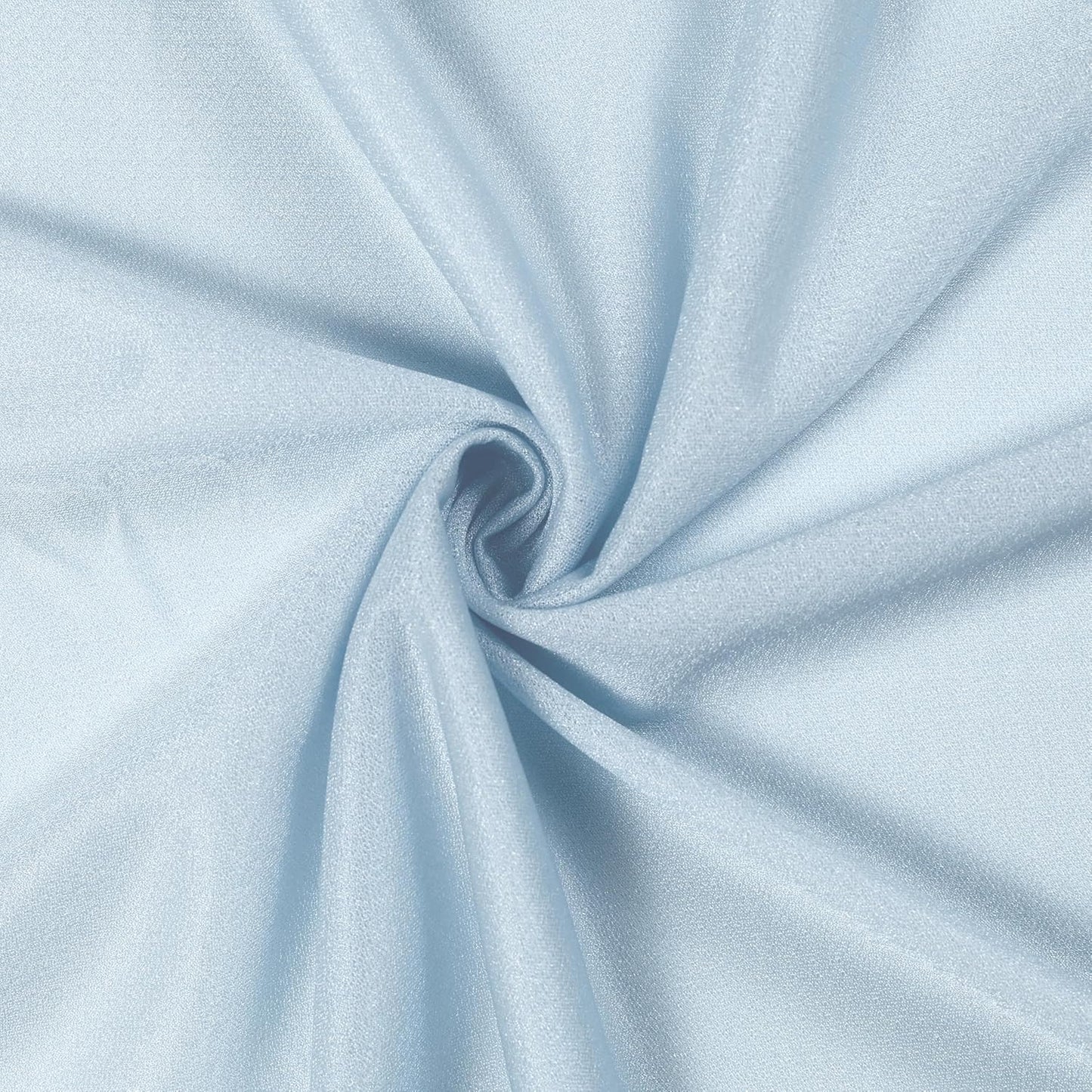 VDS Pack of 2 Panel (30 Inch X 50 Feet) Wedding Arch Draping Fabric Sheer Chiffon Fabric Drapery for Wedding Ceremony Reception Swag Backdrop Canopy Chuppah ARBO Altars Decoration (Baby Blue)