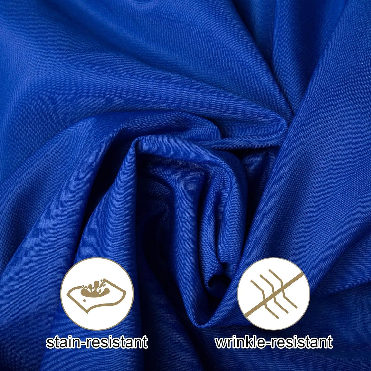 Ascoza 2pack 60x120 Inch Royal Blue Rectangular Tablecloth 6 Feet Table Cloth in Polyester Fabric for Wedding/Banquet/Restaurant/Parties