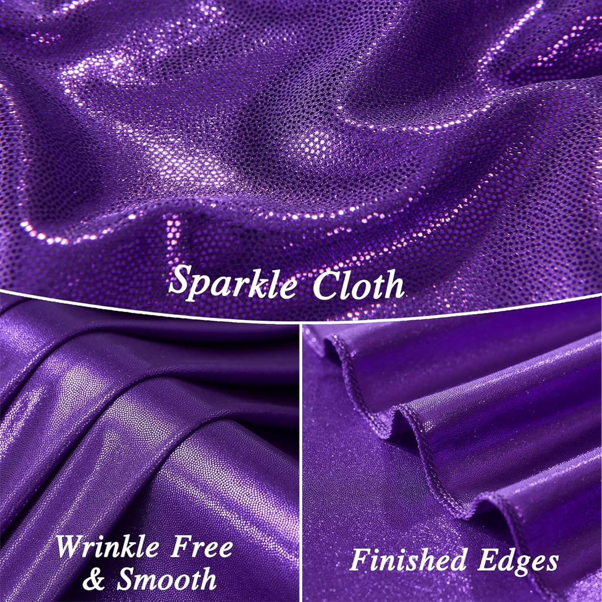 20ftx10ft Purple Sequin Backdrop Curtain Panels for Parties, 4 Panels Wrinkle Free Glitter Photo Backdrop Drapes Shimmer Back Drop Cloth for Wedding Birthday Christmas Photography Background