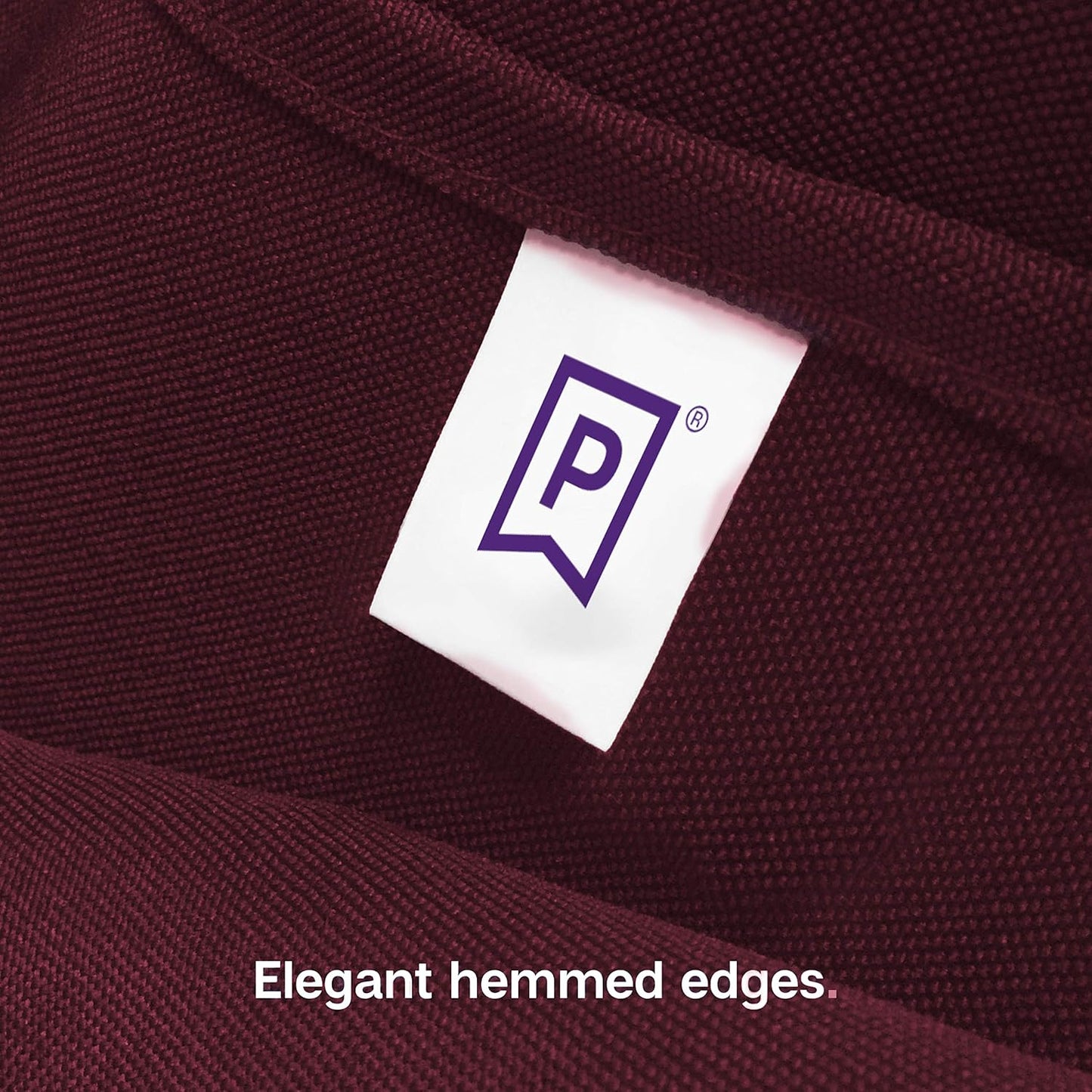 Gee Di Moda Rectangle Tablecloth - 90 x 132 Inch Burgundy Table Cloth for 6 Foot Table with Floor-Length Drop - Heavy Duty Washable Fabric - 6 Ft Buffet Table, Holiday Party, Wedding & Baby Shower