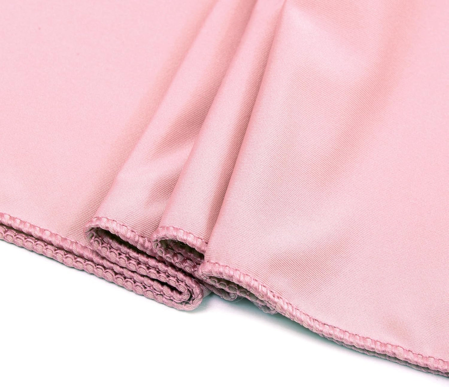 VDS Pack of 50 PCS | Dusty Rose | Spandex Chair Sashes Bows Without Buckle | Stretch Elastic Banquet Universal Folding Chair Band Tie with for Wedding Party Conference Celebration Event Decoration