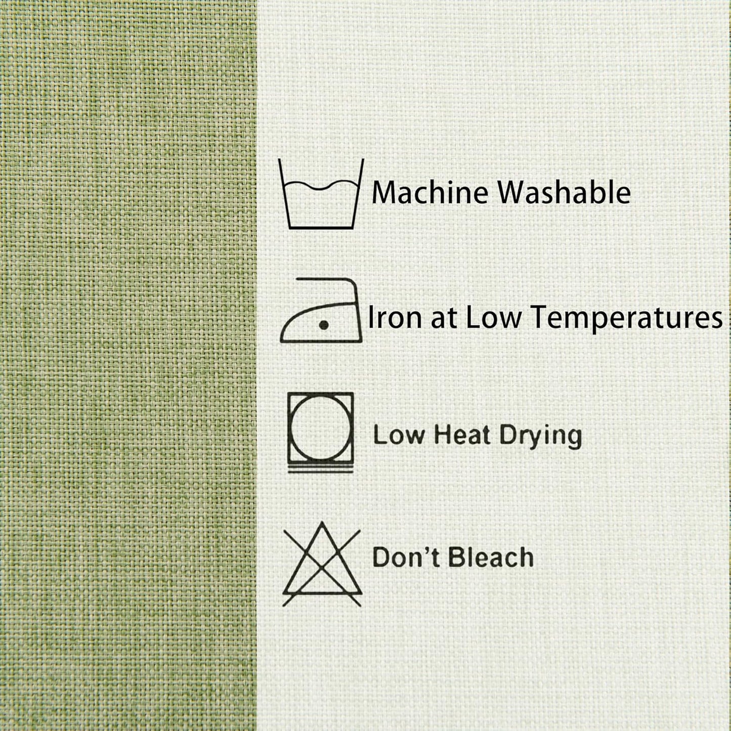 Hiasan Faux Linen Square Tablecloth - Wrinkle and Stain Resistant Washable Table Cloth for Kitchen Dining Room Holiday Table Cover for Dinner, Green, 60 x 60 Inch