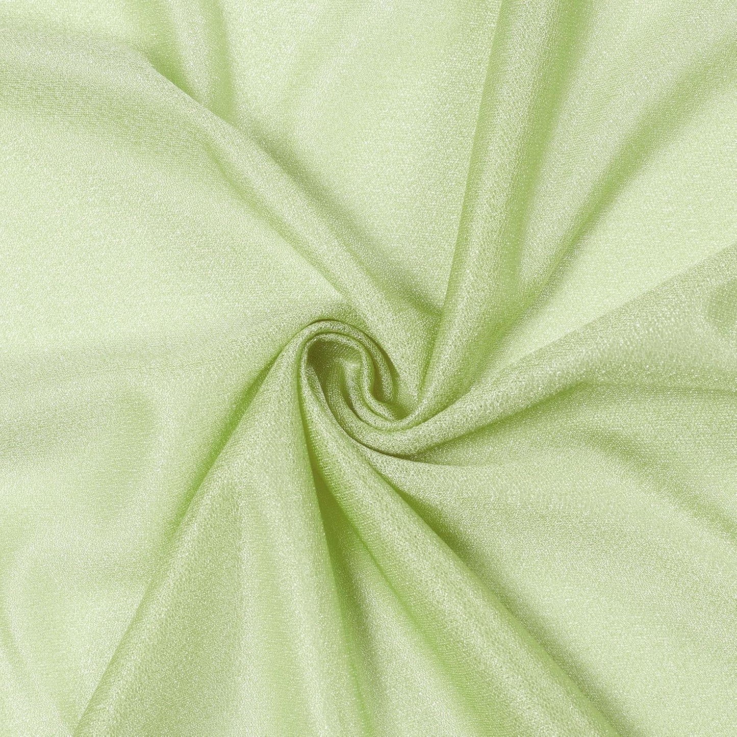 VDS Pack of 2 Panel (30 Inch X 100 Feet) Wedding Arch Draping Fabric Sheer Chiffon Fabric Drapery for Wedding Ceremony Reception Swag Backdrop Canopy Chuppah ARBO Altars Decoration (Sage Green)