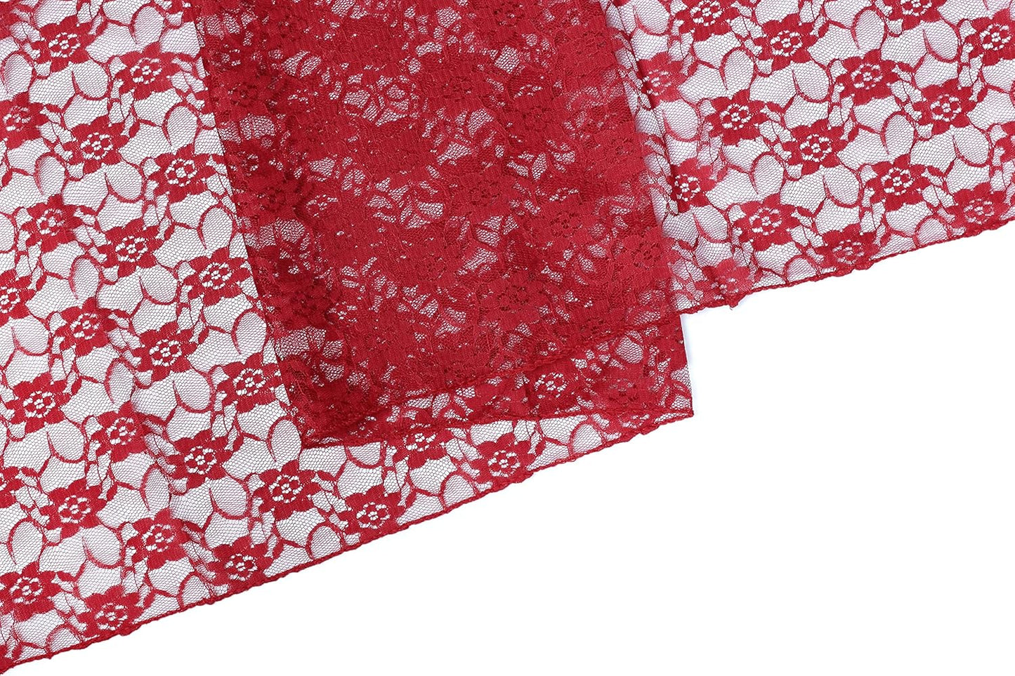MDS Pack of 12 Wedding 12 x 108 inches Satin Table Runner for Wedding, Decorations for Birthday Parties, Banquets, Graduations, Engagements, Runners fit Rectangle, Round Table- Apple red