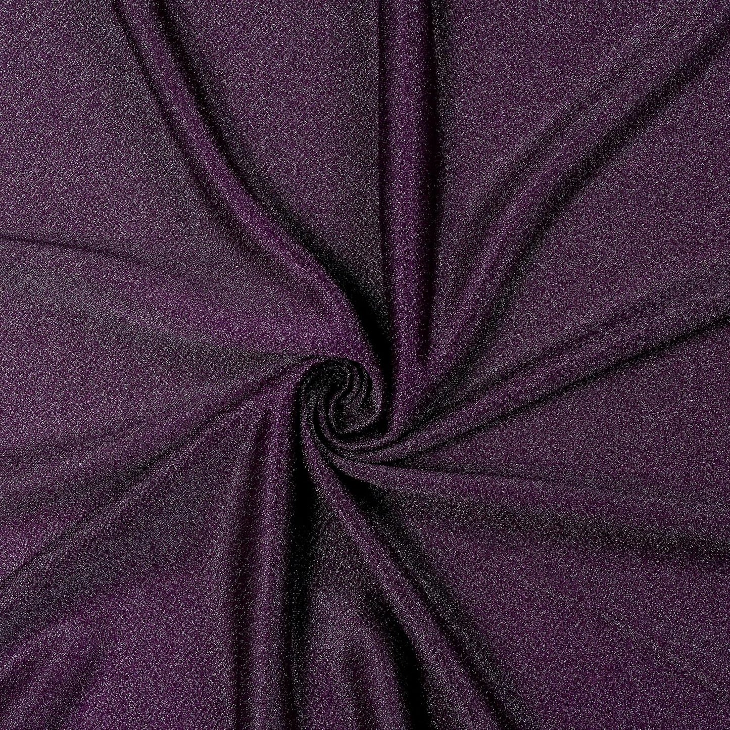 VDS Pack of 1 Panel (30 Inch X 20 Feet) Wedding Arch Draping Fabric Sheer Chiffon Fabric Drapery for Wedding Ceremony Reception Swag Backdrop Canopy Chuppah ARBO Altars Decoration (Eggplant)