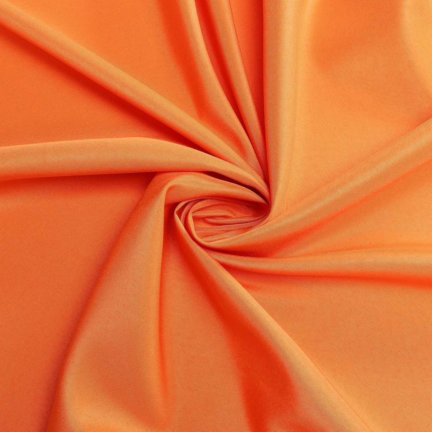 sancua Round Tablecloth - 70 Inch - Water Resistant Spill Proof Washable Polyester Table Cloth Decorative Fabric Table Cover for Dining Tables, Buffet Parties and Camping, Orange