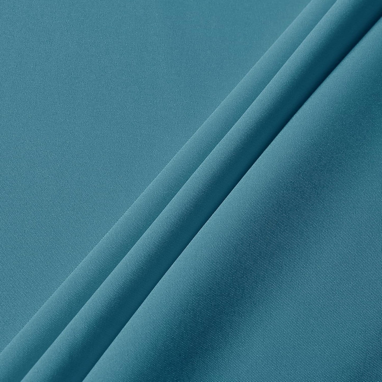sancua Round Tablecloth - 80 Inch - Water Resistant Spill Proof Washable Polyester Table Cloth Decorative Fabric Table Cover for Dining Tables, Buffet Parties and Camping, Teal