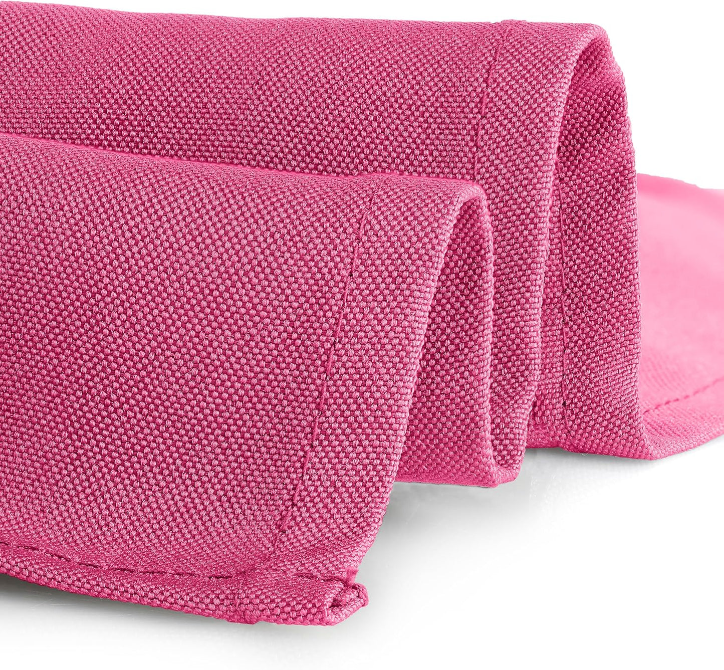 Gee Di Moda Rectangle Tablecloth - 90 x 132 Inch Fuchsia Table Cloth for 6 Foot Table with Floor-Length Drop - Heavy Duty Washable Fabric - 6 Ft Buffet Table, Holiday Party, Wedding & Baby Shower