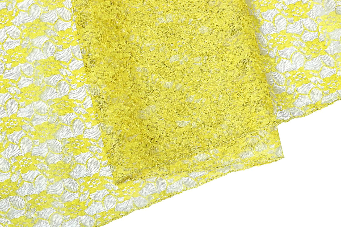 MDS Pack of 12 Wedding 12 x 108 inches Satin Table Runner for Wedding, Decorations for Birthday Parties, Banquets, Graduations, Engagements, Runners fit Rectangle, Round Table- Yellow