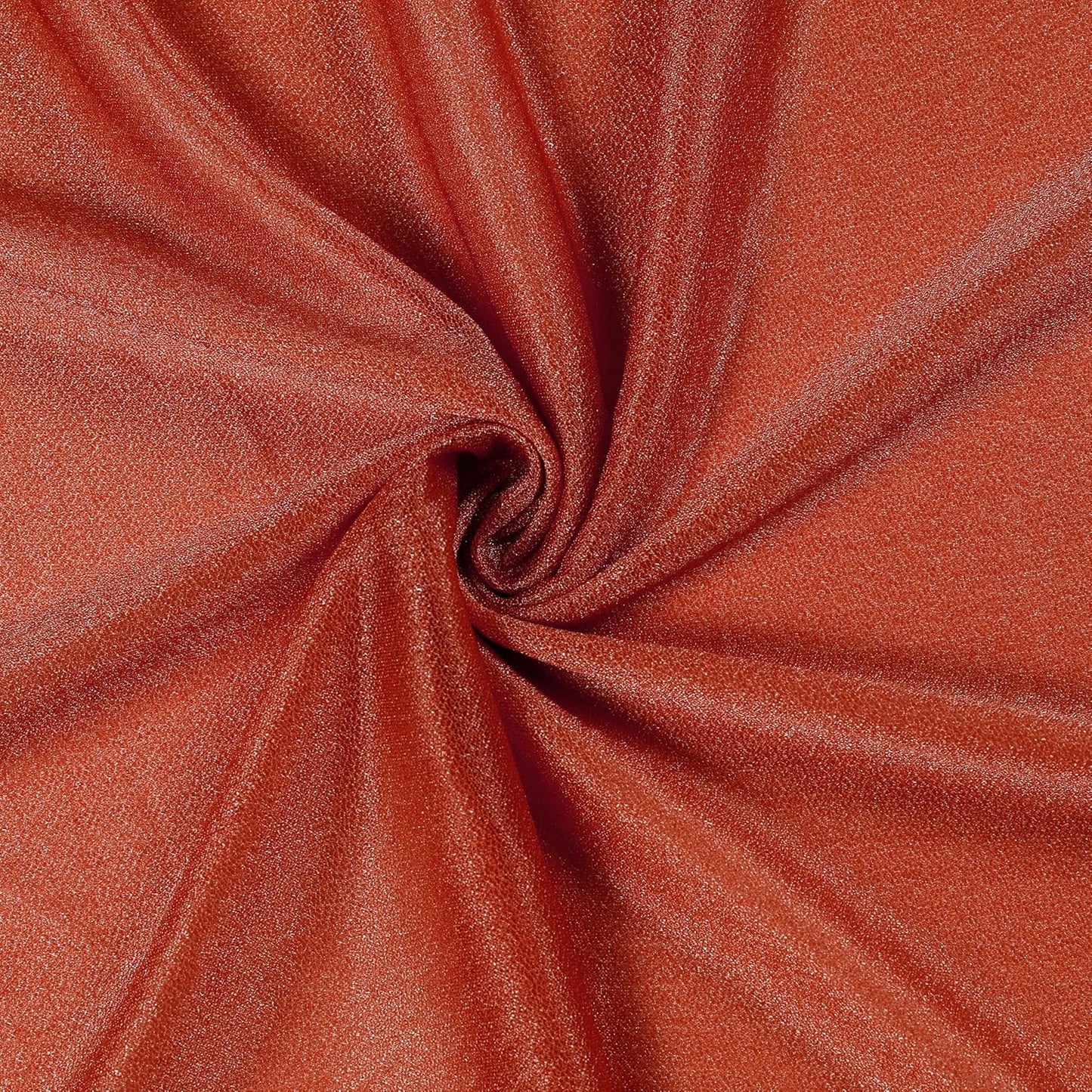 VDS Pack of 2 Panel (30 Inch X 50 Feet) Wedding Arch Draping Fabric Sheer Chiffon Fabric Drapery for Wedding Ceremony Reception Swag Backdrop Canopy Chuppah ARBO Altars Decoration (Terracotta)